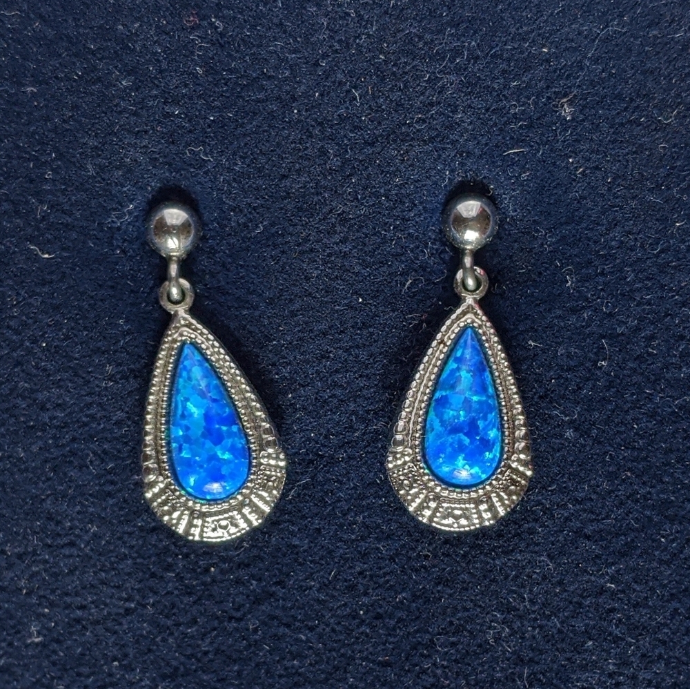 Montana Silversmith Blue Opal Earrings